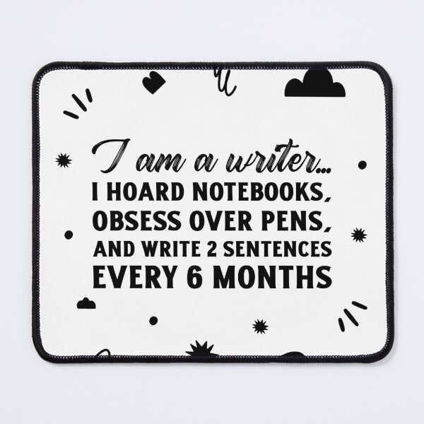 Item preview, I Am A Writer designed and sold by SwordsAndCharms.