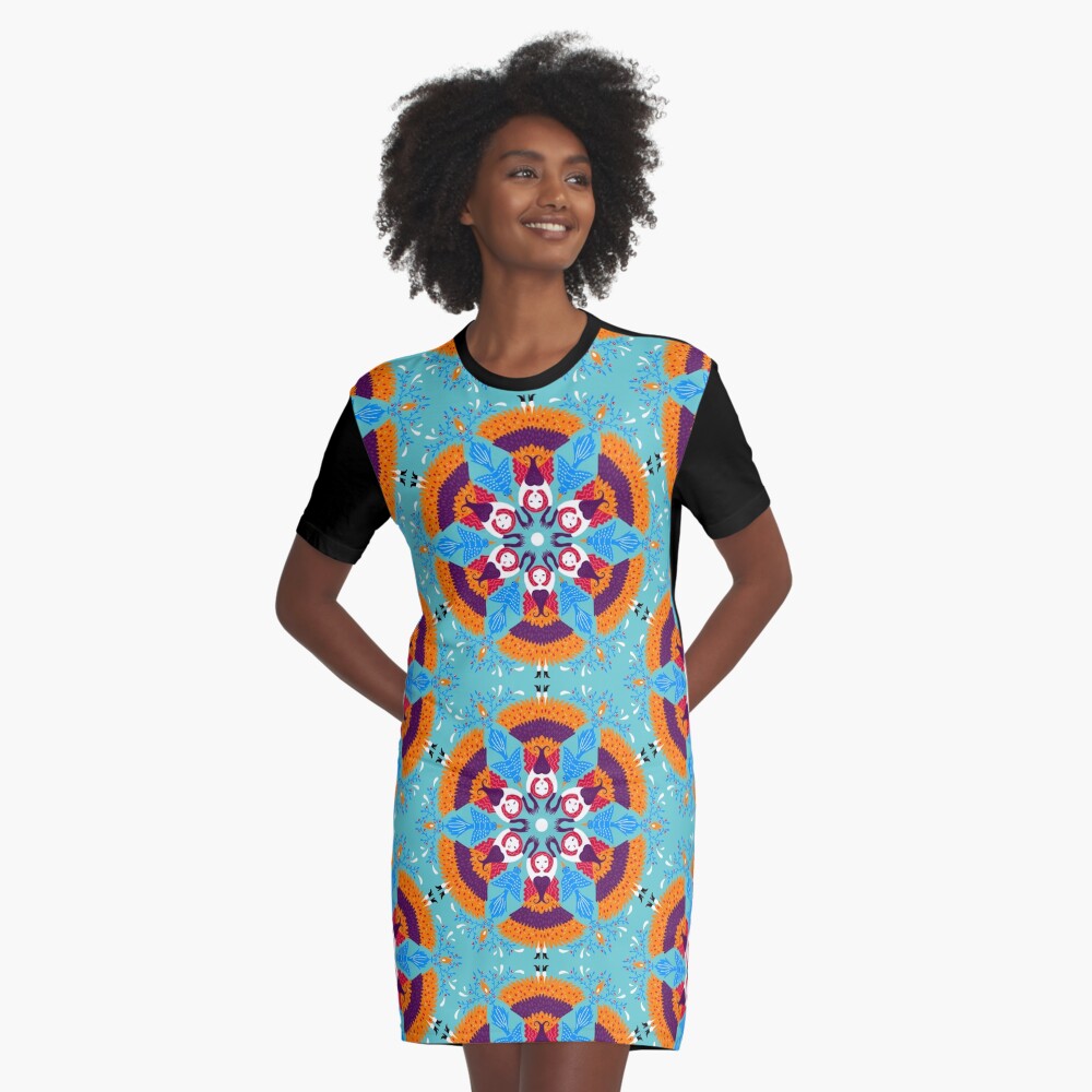 Item preview, Graphic T-Shirt Dress designed and sold by gaiamarfurt.