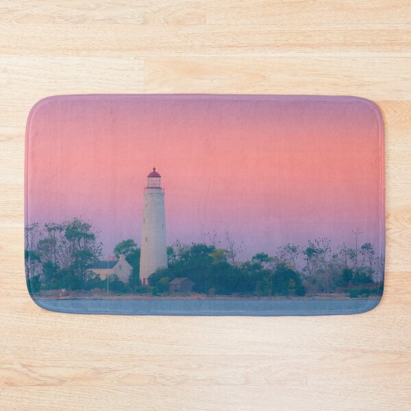 Item preview, Beautiful sunset with lighthouse and beach designed and sold by hardscuffle.