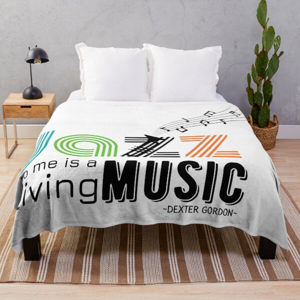 Item preview, Jazz To Me Is A Living Music - Dexter Gordon Quote designed and sold by Nancyanna.