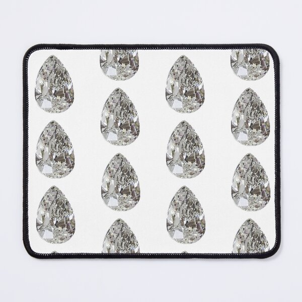 Item preview, Diamond in Pear shaped April Birthstone designed and sold by DigitalGemArt.