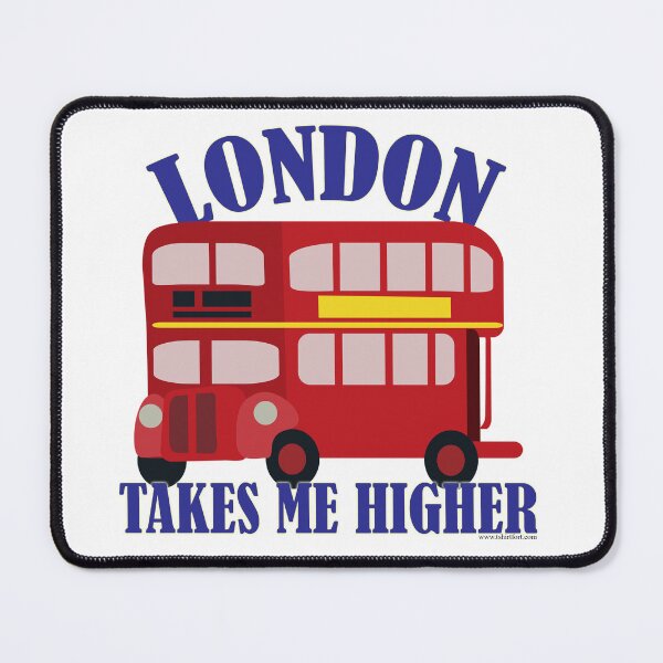 Item preview, Funny London Double Decker Bus Cartoon Motto designed and sold by mytshirtfort.
