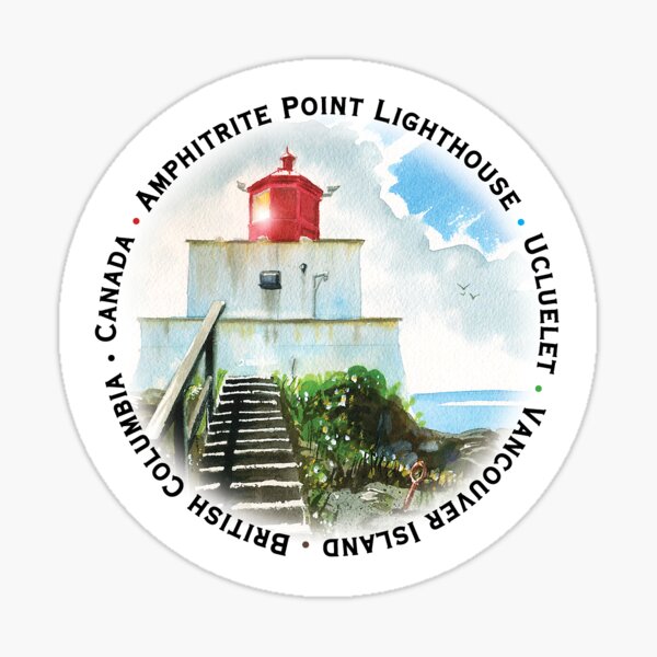 Amphitrite Point Lighthouse Sticker Sticker