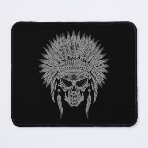 Item preview, Dark Native Sugar Skull with Headdress designed and sold by JeffBartels.