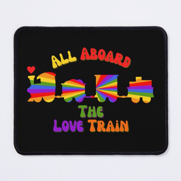 Item preview, Rainbow Retro Love Train Multi Color Letters Graphic designed and sold by podguy.
