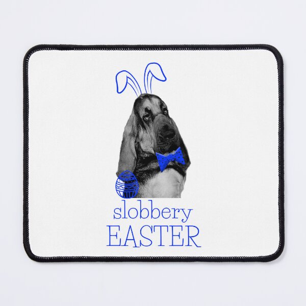 Item preview, A funny bloodhound dog mantrailing T-shirt as easter bunny blue designed and sold by MayaAndNora.