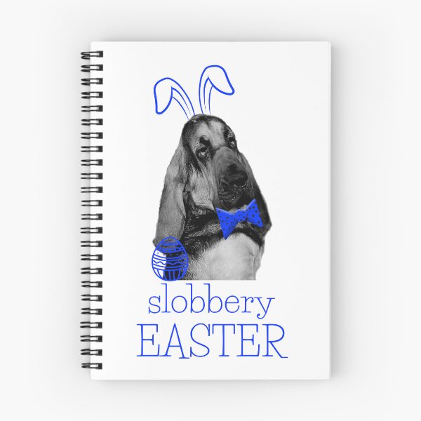 Artikelvorschau, Ein lustiges Bloodhound Dog Mantrailing T-Shirt als Osterhase blau entworfen und verkauft von MayaAndNora.