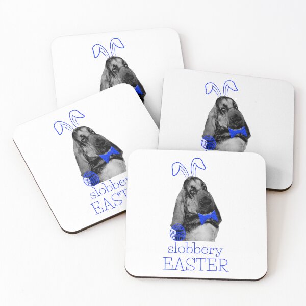 Item preview, A funny bloodhound dog mantrailing T-shirt as easter bunny blue designed and sold by MayaAndNora.