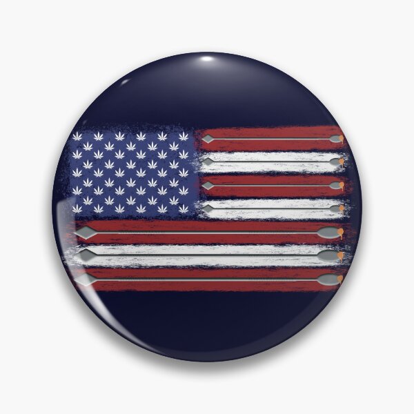 Artikelvorschau, American Flag with Pot Leaves and Dab Tools Stoner Design entworfen und verkauft von YomeHayin.