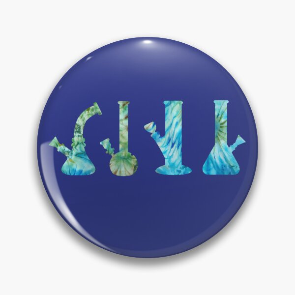 Item preview, Bongs Blue Tie Dye Weed Leaf Pattern - For Stoners/Smokers 420/Weed/Marijuana/Cannabis/Pot Lovers designed and sold by SteamParliament.
