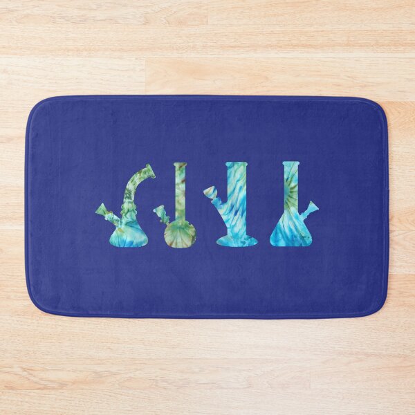 Item preview, Bongs Blue Tie Dye Weed Leaf Pattern - For Stoners/Smokers 420/Weed/Marijuana/Cannabis/Pot Lovers designed and sold by SteamParliament.