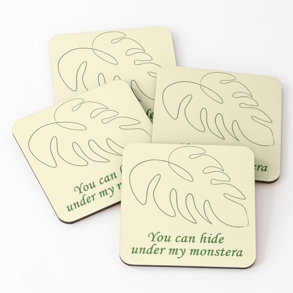 Item preview, Hide under my monstera designed and sold by ArtByKesler.
