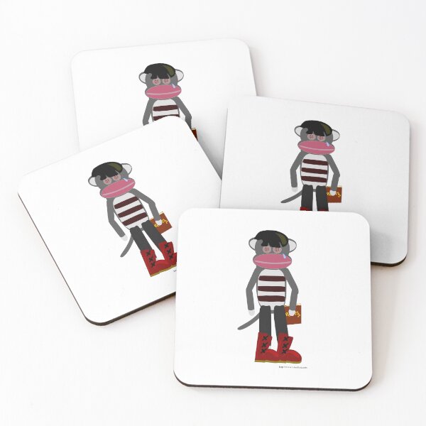 Item preview, Funny Emo Sock Monkey Angsty Cartoon Character designed and sold by mytshirtfort.