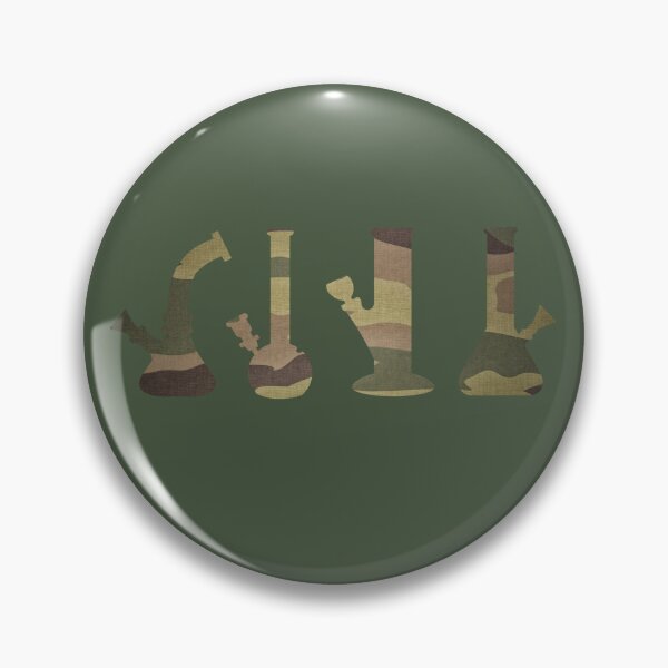 Item preview, Bongs Green Camouflage Pattern - For Stoners/Smokers 420/Weed/Marijuana/Cannabis/Pot Lovers designed and sold by SteamParliament.