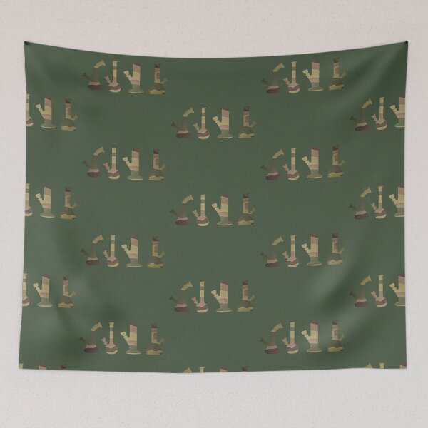 Item preview, Bongs Green Camouflage Pattern - For Stoners/Smokers 420/Weed/Marijuana/Cannabis/Pot Lovers designed and sold by SteamParliament.