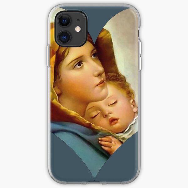 Madonna Nativity Virgin Mary and Child Jesus Mother Christ iPhone Soft Case