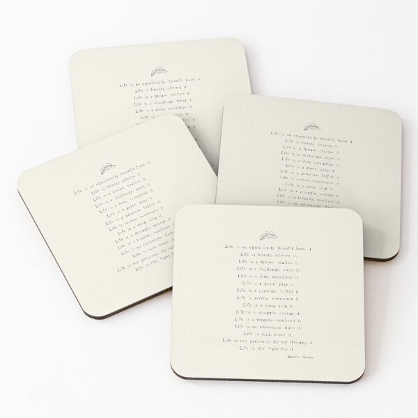 Item preview, Life Is - Mother Teresa Christian Quote designed and sold by Amy Brinkman.