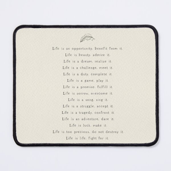 Item preview, Life Is - Mother Teresa Christian Quote designed and sold by Amy Brinkman.