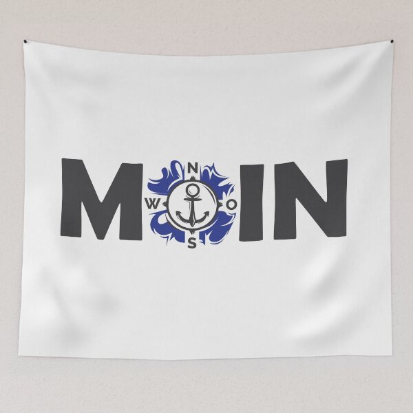 Artikelvorschau, Moin Symbol Anker Zeichen Geschenk Idee - moin norden entworfen und verkauft von AndreMi.