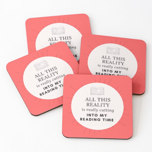 Item preview, All this reality is really cutting into my reading time designed and sold by Quotes-and-plus.