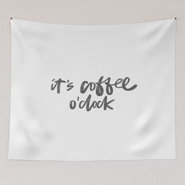 Item preview, It's Coffee O' Clock designed and sold by ZubiyaArt.