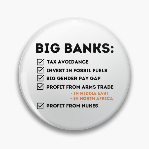 Item preview, Big Banks Corruption Design  designed and sold by WritetheWrongs.