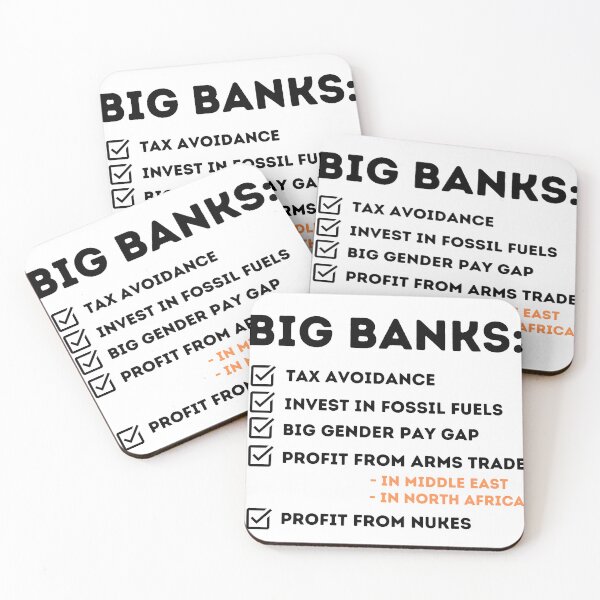 Item preview, Big Banks Corruption Design  designed and sold by WritetheWrongs.
