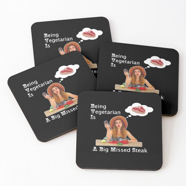 Item preview, Being Vegetarian Is A Big Missed Steak designed and sold by GnuArt.