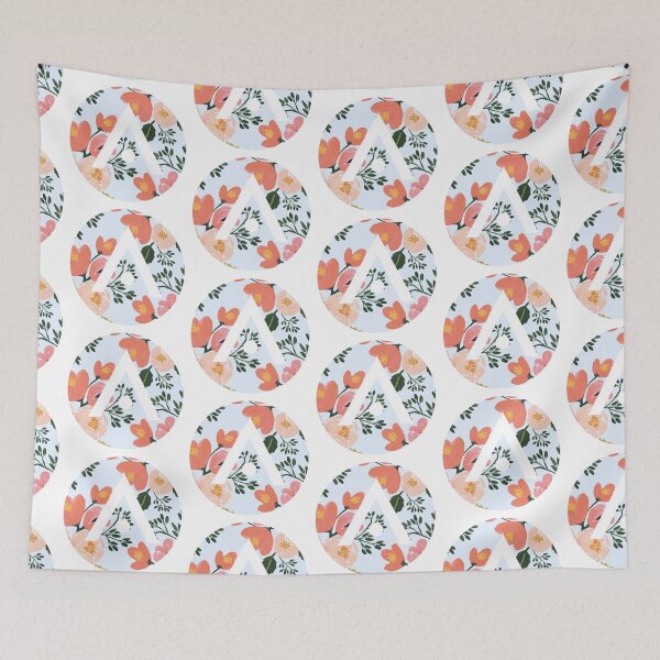 Item preview, Blue and Pink Flowers Aveda Logo designed and sold by Dalaura.