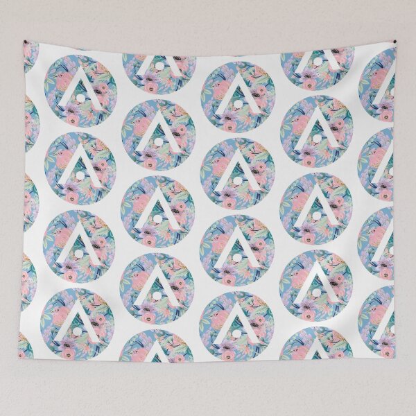Item preview, Blue and Pink Flowers Aveda Logo designed and sold by Dalaura.