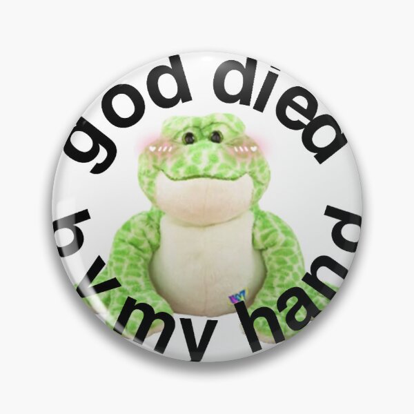 Item preview, "god died by my hand" frog webkinz funny designed and sold by cherrydanny.
