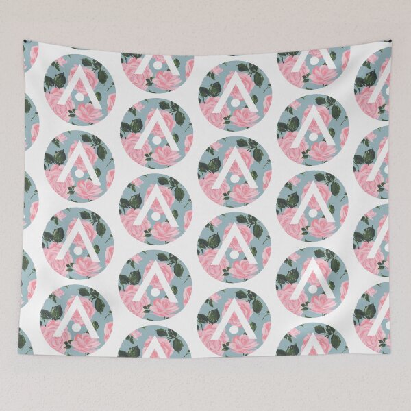 Item preview, Blue and Pink Roses Aveda Logo designed and sold by Dalaura.