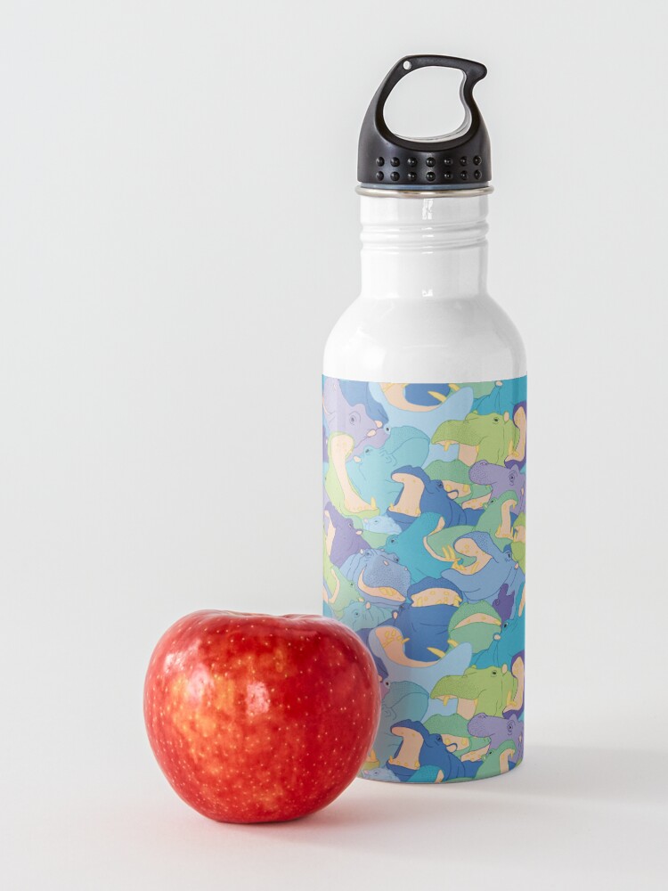 Alternate view of Laughing Hippos - cool Water Bottle