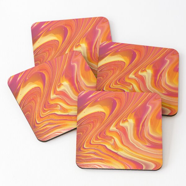 Item preview, Gold Ribbon abstract acrylic on canvas designed and sold by Color Splash Gallery.