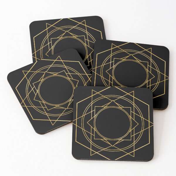 Item preview, Golden Hexagon Line Magic Circle designed and sold by Saanis.