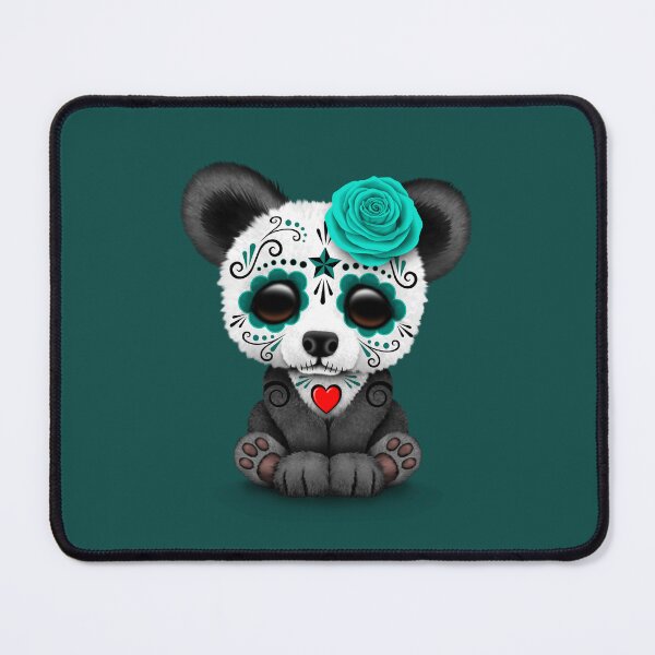 Item preview, Teal Blue Day of the Dead Sugar Skull Panda designed and sold by JeffBartels.