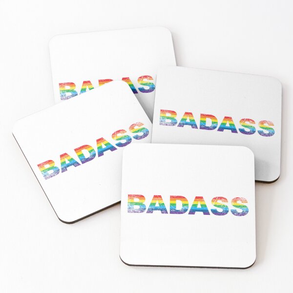 Item preview, LGBTQ Pride - BADASS - Pride Rainbow designed and sold by DesignByLeo.