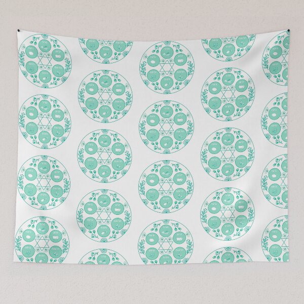 Item preview, Floral Seder Plate designed and sold by J3WESS.