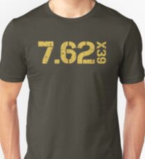 7.62 x 39 - Yellow Unisex T-Shirt
