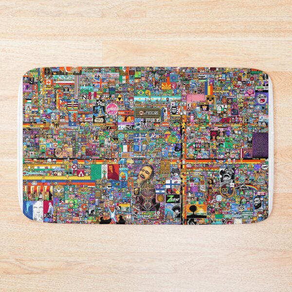 Item preview, R / place final image Sub Reddit Atlas Map meme designed and sold by sun-shadoww.