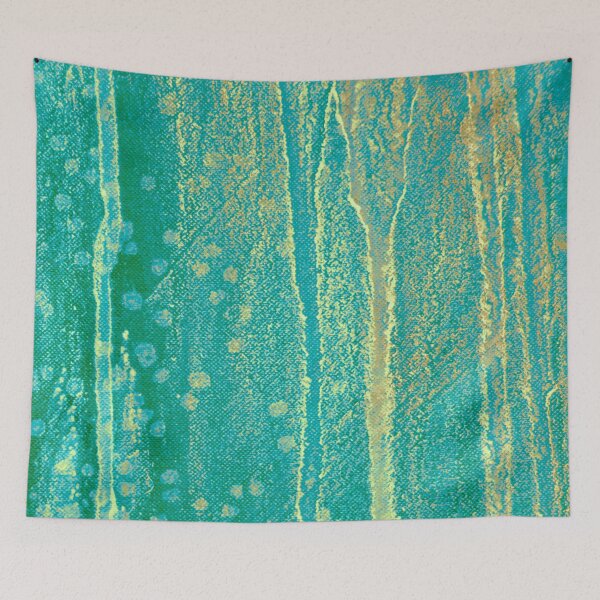 Item preview, Abstract Forest-Greens Tones-Gold designed and sold by TessAndre.