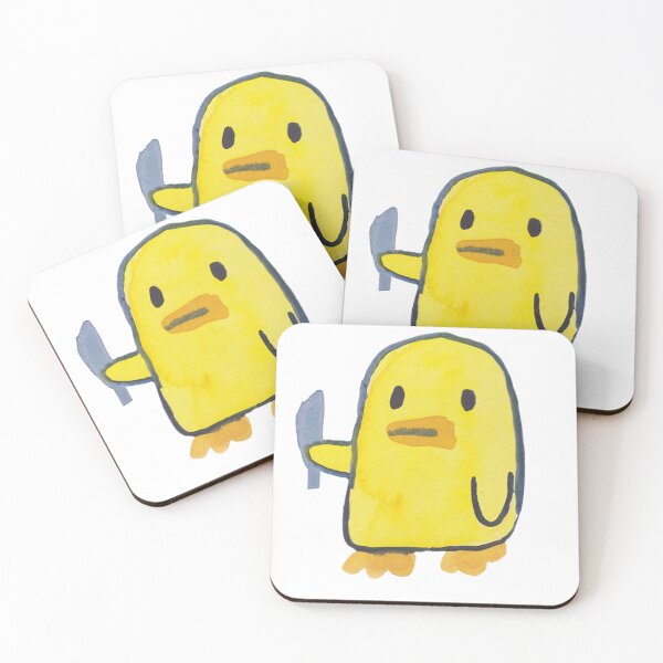 Item preview, Scary cute duck watercolor art designed and sold by Allison Scianna.