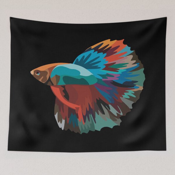 Item preview, Betta Fish - Digital Illustration designed and sold by TLGdrawings.
