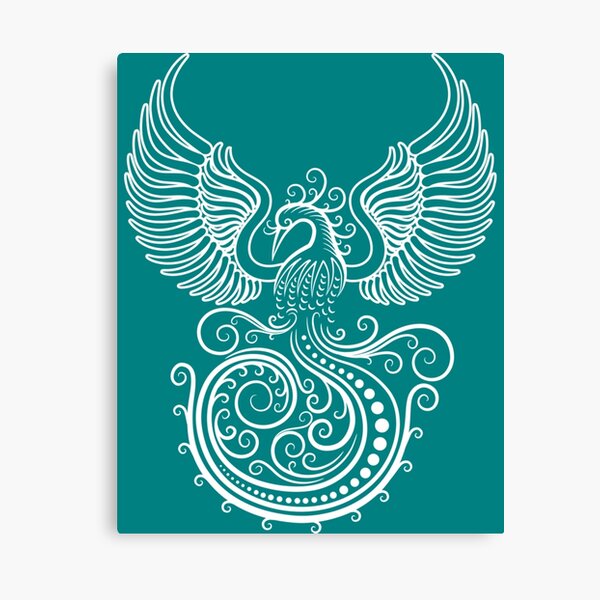 White Phoenix Canvas Print