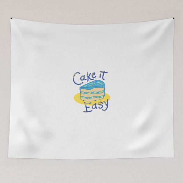 Item preview, “Cake It Easy” Retro Design designed and sold by TrippyPosters.