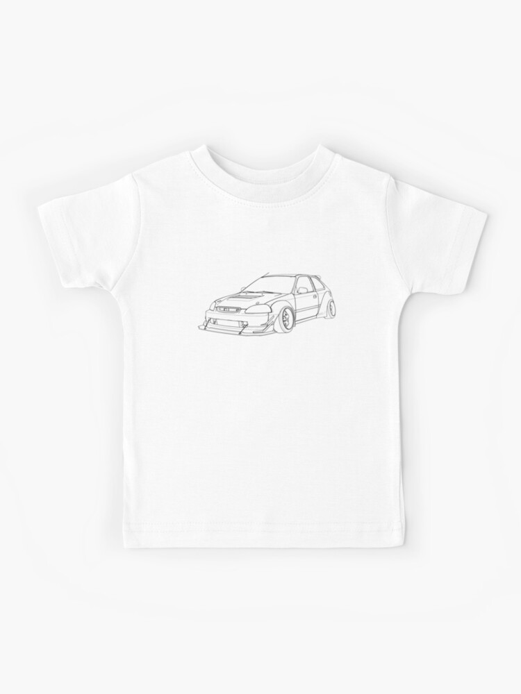 Tシャツ・カットソー THE MUSEUM VISITOR CAR DRAWING VINTAGE WASHED T-SHIRTS WHITE THE MUSEUM VISITOR CAR DRAWING VINTAGE WASHED T-SHIRTS WHITE