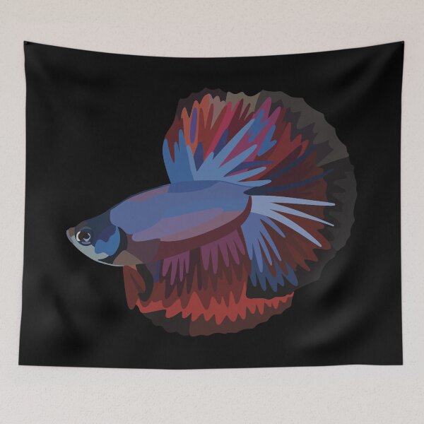 Item preview, Betta Fish - Digital Illustration designed and sold by TLGdrawings.