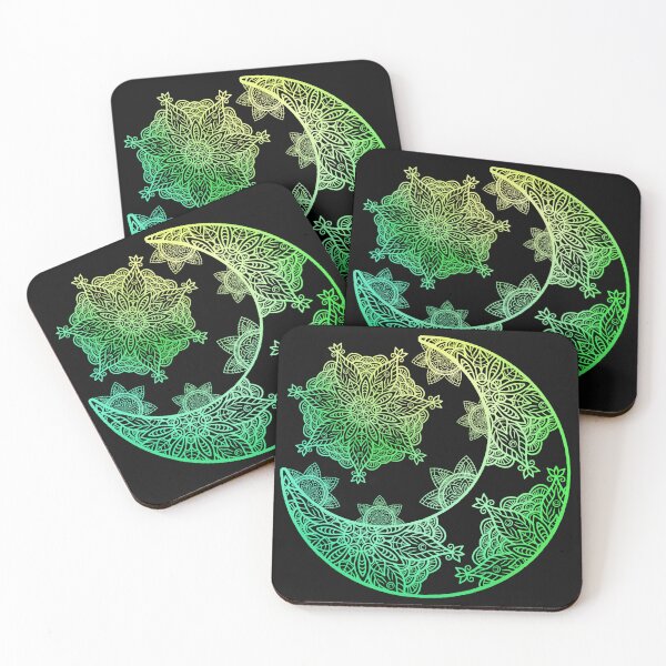 Item preview, Green Moon Mandala designed and sold by Ahenix.