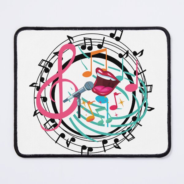 Item preview, Sang Girl! -Lips singing, notes flowing. designed and sold by TracyDDigitals.
