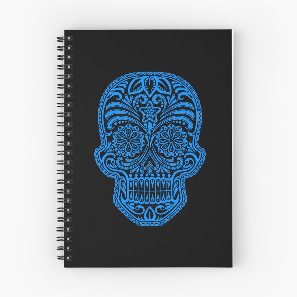 Item preview, Intricate Blue and Black Sugar Skull designed and sold by JeffBartels.